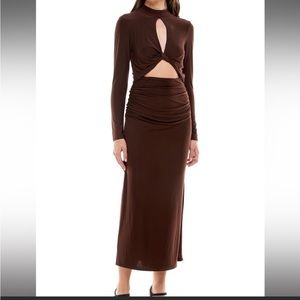 WAYF Mademoiselle Cutout Midi dress